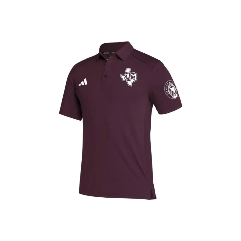 Adidas Polo Shirts Men Burgundy-0