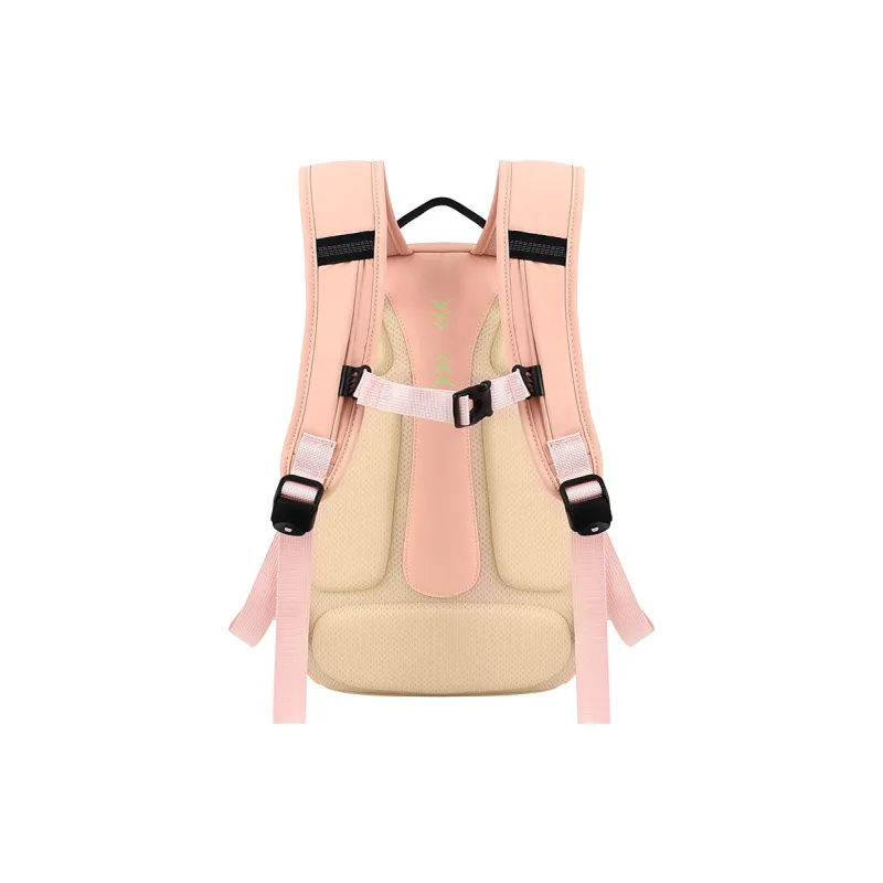YOME Polyester Backpack Regular Unisex Ink Black/Lithospermum Pink/Light Coffee/Cloisonne Blue-8