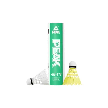 PEAK Simulated Badminton 6 Pack Nylon Indoor And Outdoor Windproof Training Shuttlecocks
