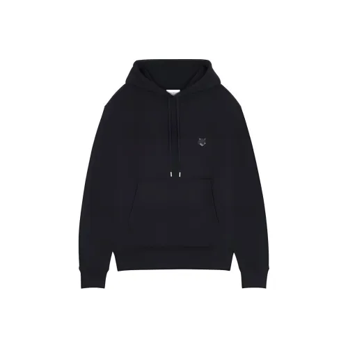 Maison Kitsune Bold Fox Head Patch Drawstring Hoodie