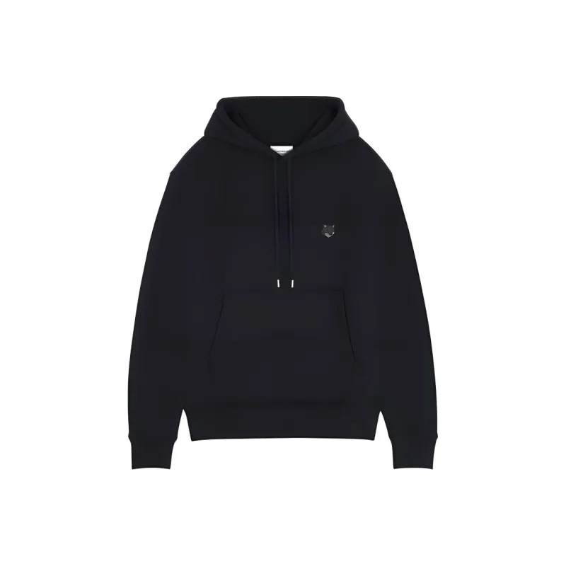 Maison Kitsune Bold Fox Head Patch Drawstring Hoodie-0