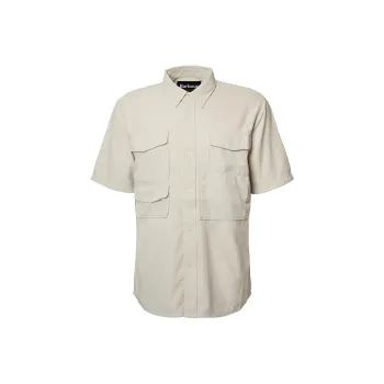BARBOUR Lisle Safari Oversized Shirt Men's Mist Color