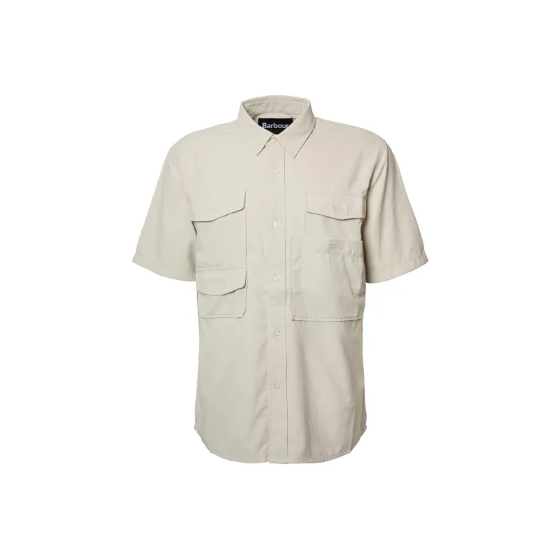 BARBOUR Lisle Safari Oversized Shirt Men's Mist Color-0