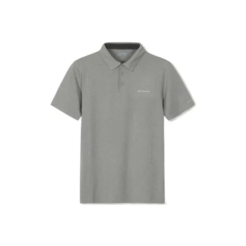 Columbia Polo Shirts Men Gray