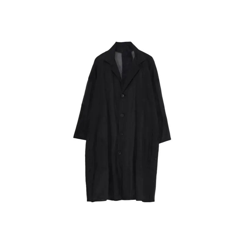 Yohji Yamamoto Femme SS25 Coat Women's Black-1