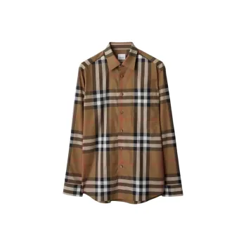 Burberry Shirts Men Brown