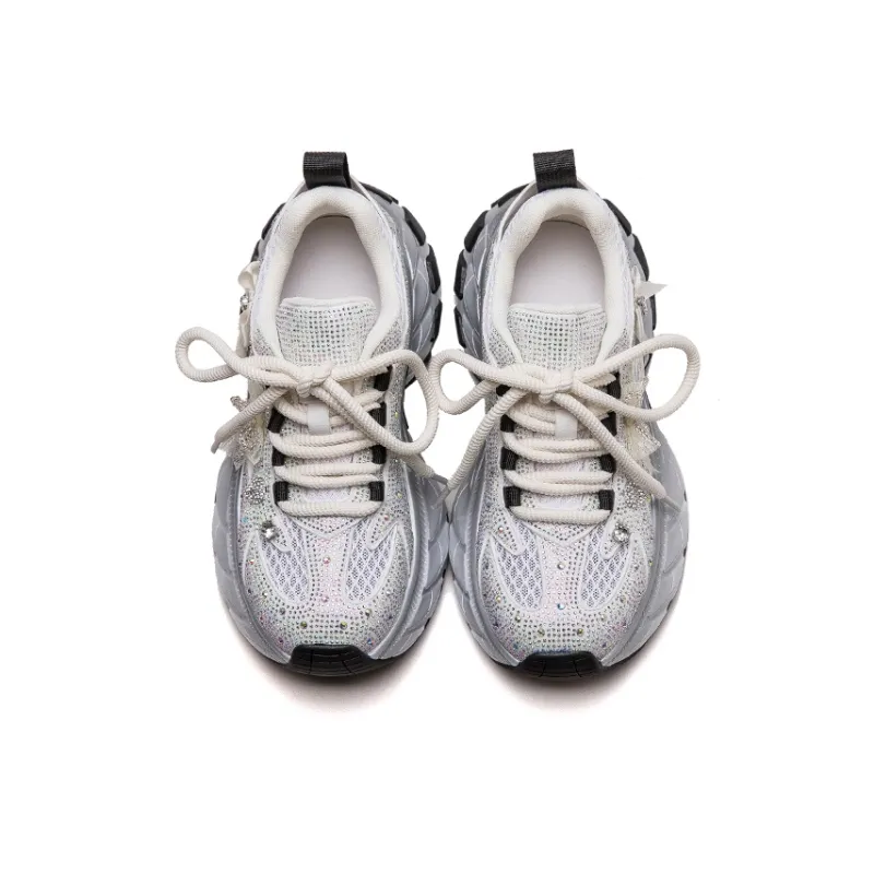 Chibang Lightweight Low Top Chunky Sneakers Women's-4