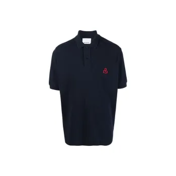 ISABEL MARANT Polo Shirts Men Marine Blue