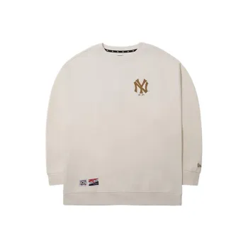 New Era x MLB SS24 New York Yankees Sweatshirt Unisex Ivory White