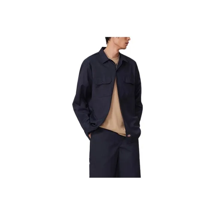 Dickies Shirts Men Dark Marine Blue-0