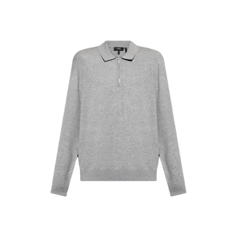 THEORY Quarter Zip Polo Jumper-0