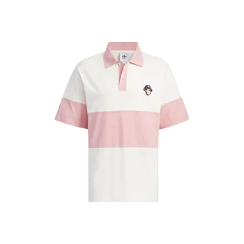 Adidas Originals Monkey Kingdom Polo Shirt Men's Pink White