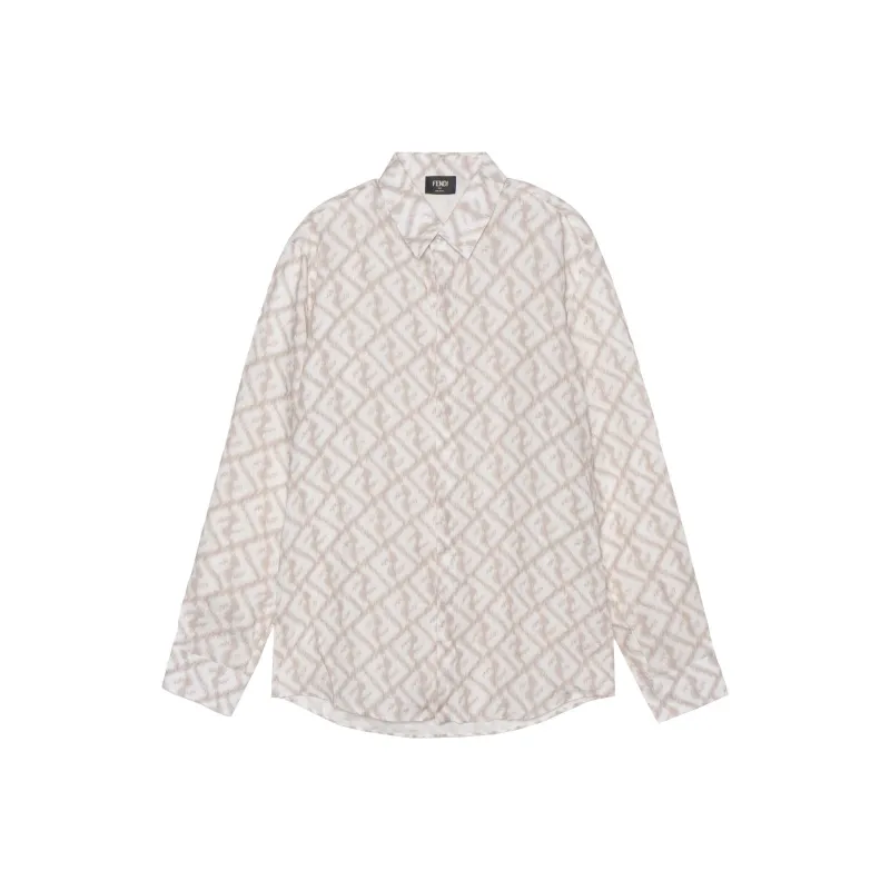 FENDI Shirts Men Beige-0