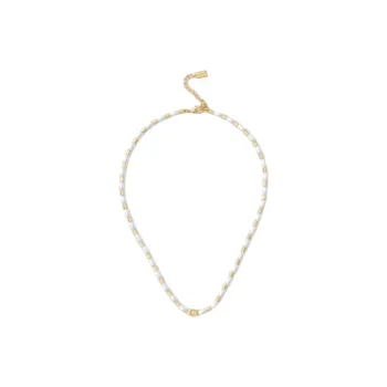 COACH Glass, Copper Faux Pearl Necklaces Women's Gold