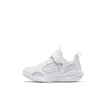 ERKE KIDS Slip Resistant Cushioning Wear Resistant Low Top Kids' Running Shoes White Silver Kids'