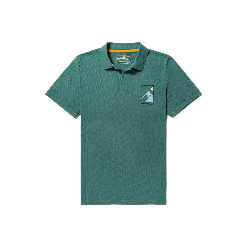 Timberland Polo Shirts Men Turquoise-0