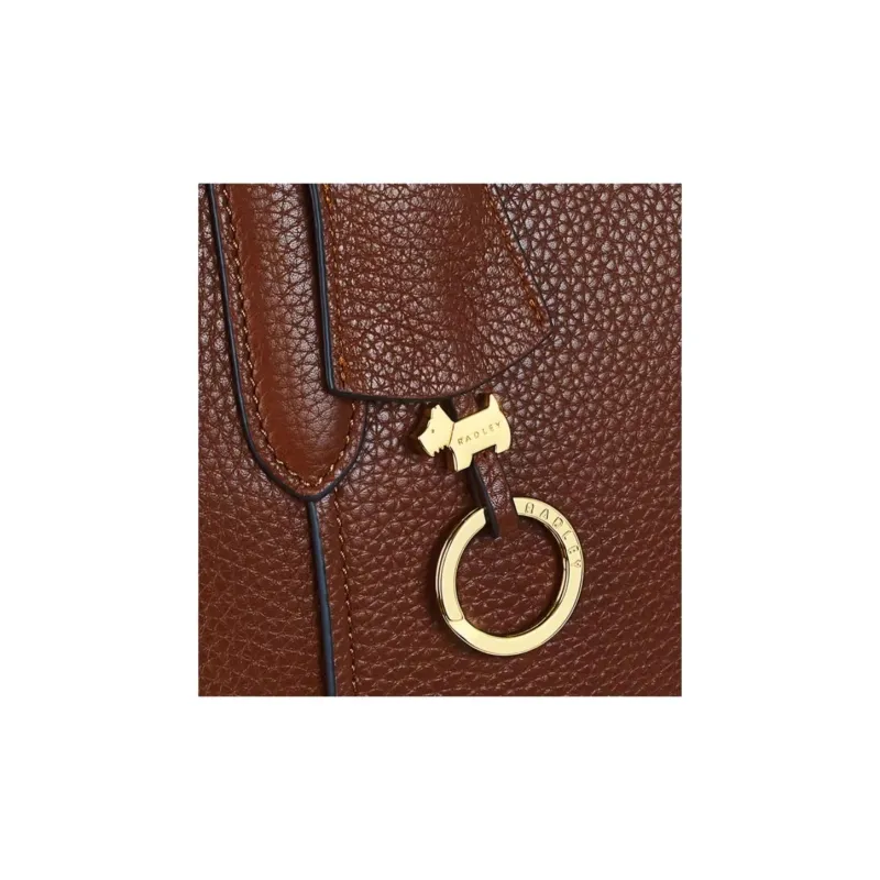 RADLEY Cow Leather Tote Bag Shopping Bag Shoulder Bags Large Size Women's Brown-3