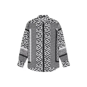 FANSIZHE VERSACE Shirt Men's Black