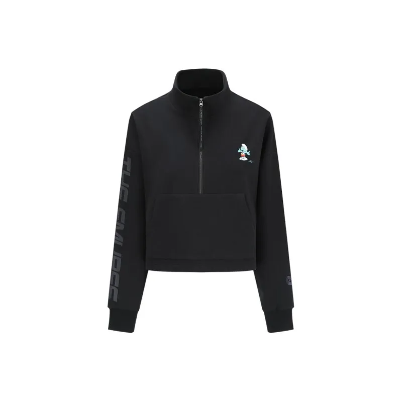 Particle Fever x The Smurfs Sweatshirt Unisex Pitch Black-0