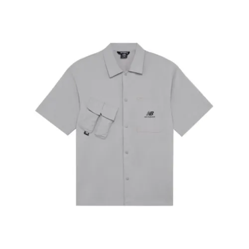 New Balance Shirts Men Gray