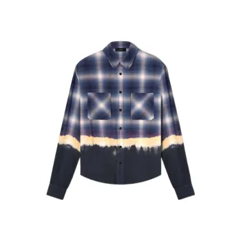 AMIRI Bleach Bandana Plaid Shirt