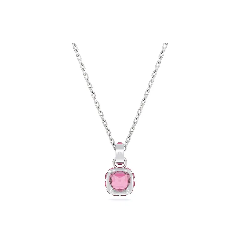 Swarovski Birthstone Necklaces Women's Pink-1