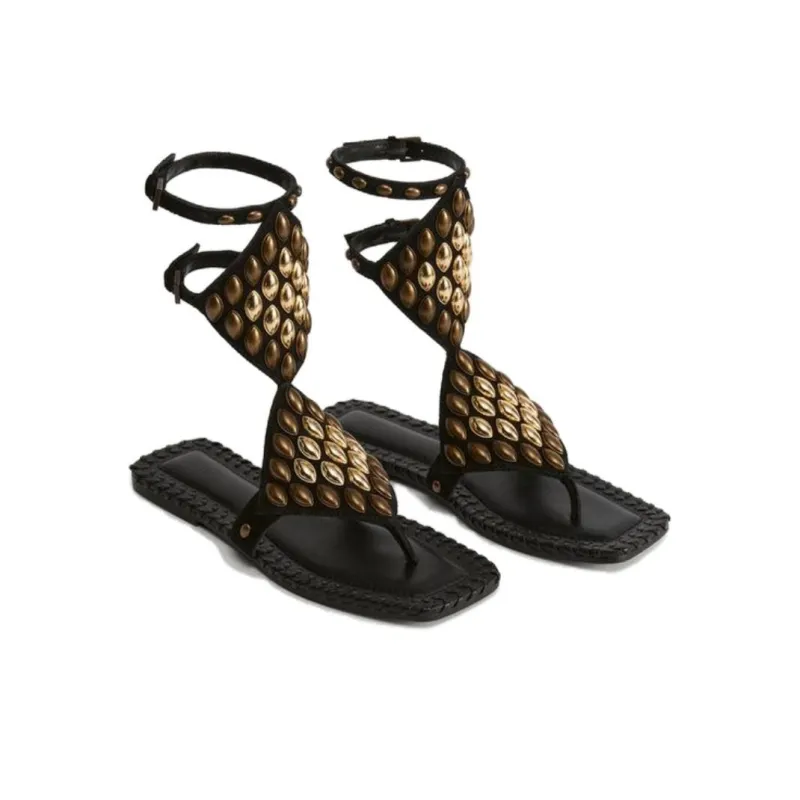 ZARA LIMITED EDITION Roman Sandals Women's Black-3