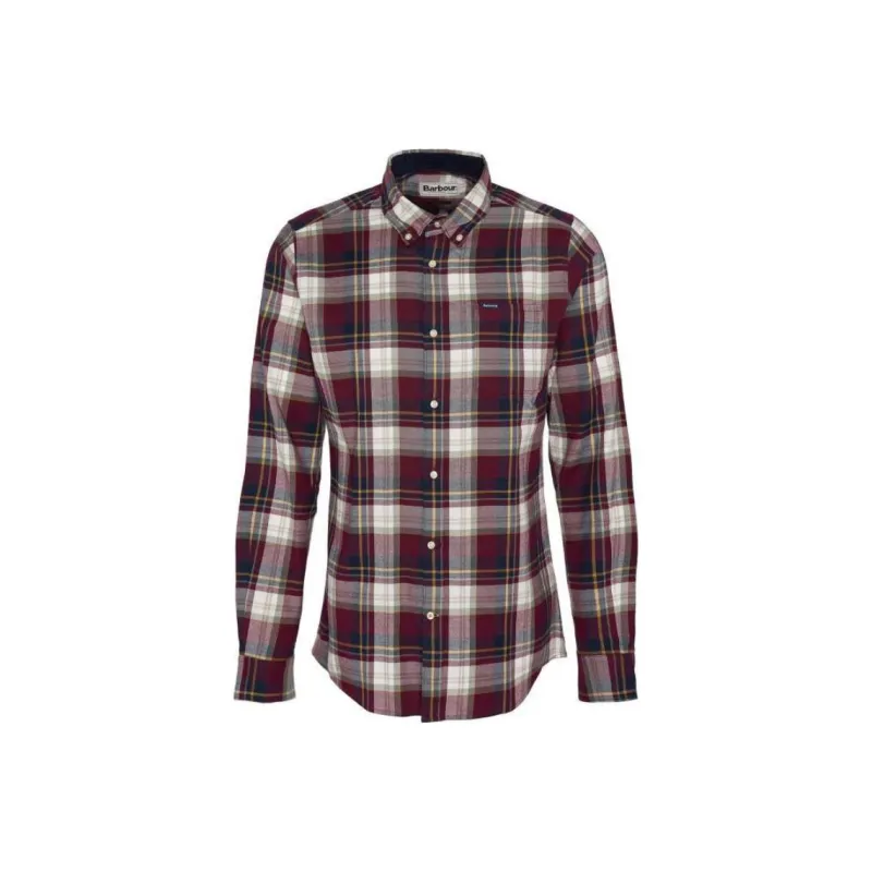 BARBOUR Shirts Men Burgundy-0