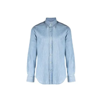 Brunello Cucinelli Long sleeved Denim Shirt