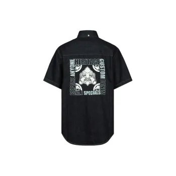 EVISU Shirts Men Denim Blue
