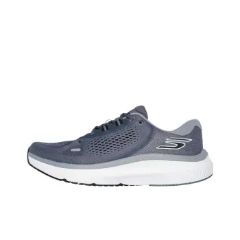 Skechers GO RUN PURE 4 Anti Slip Wear Resistant Low Top Running Shoes Men's Charcoal Gray