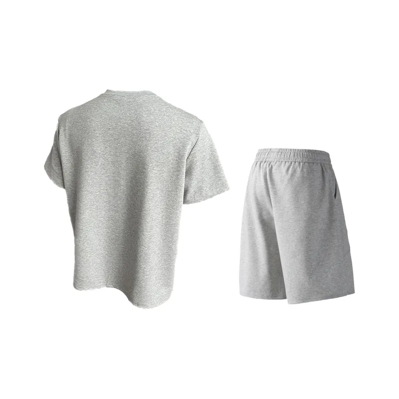 GWAF Casual Sportswear Unisex Gray Top+Gray Pants-1