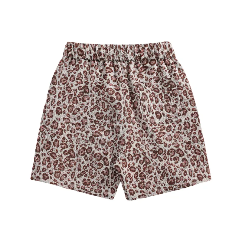 CLOR Casual Shorts Unisex Nice Brown-1