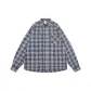 Gray Blue Plaid