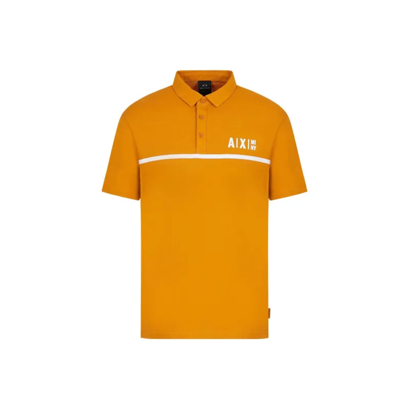 ARMANI EXCHANGE Polo Shirts Men Orange Red-0