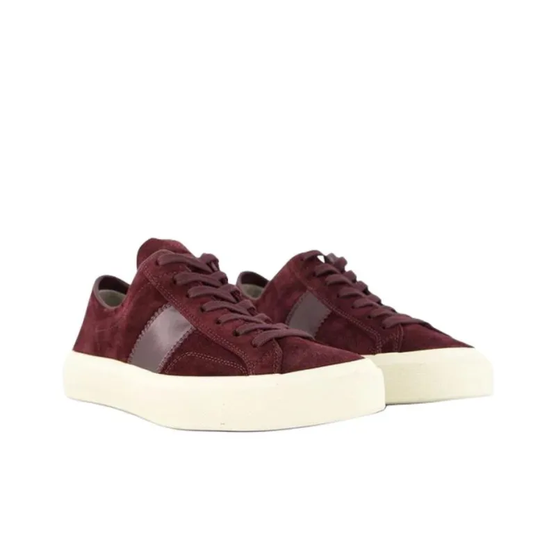TF Cambridge Low Top Skateboard Shoes Men's Burgundy-3