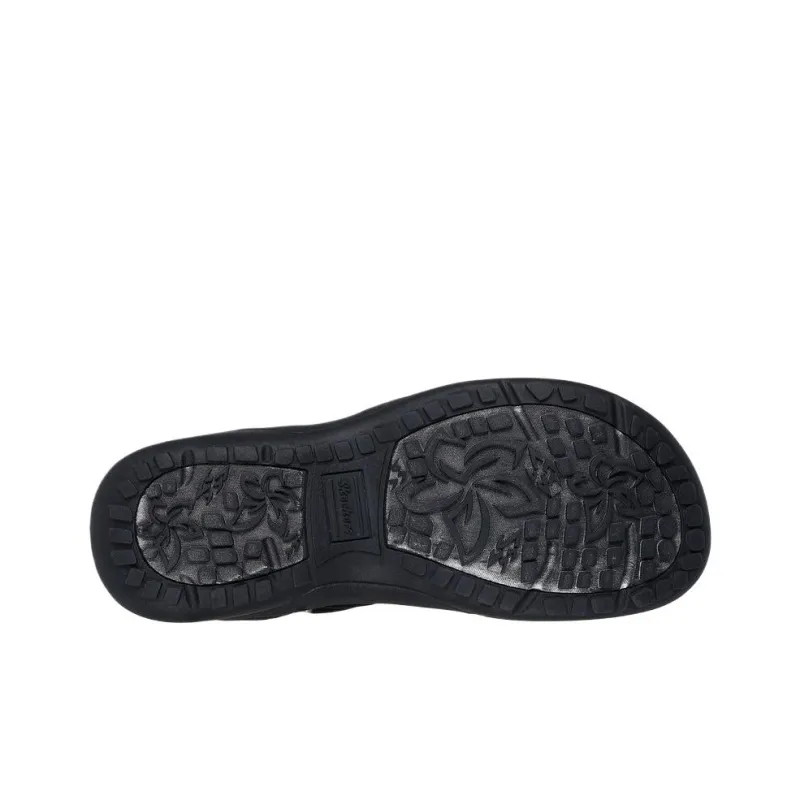 Skechers Reggae Slim Beach Sandals Women's Black-4