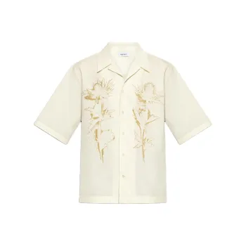 Alexander McQueen Graphic Printed Short Sleeved Shirt