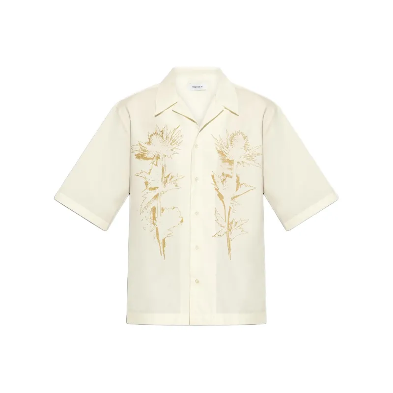 Alexander McQueen Graphic Printed Short Sleeved Shirt-0