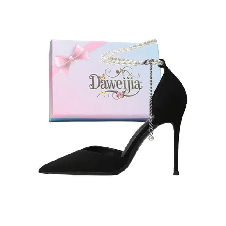 Dawei's House Slim Heel High Heels Women's Box-1