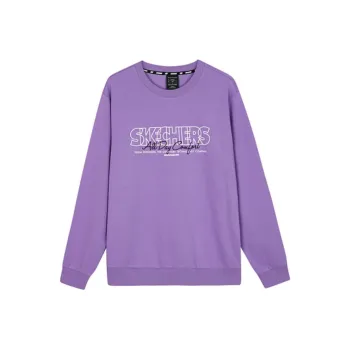 Skechers Colorful Sweatshirt Unisex Crystal Purple