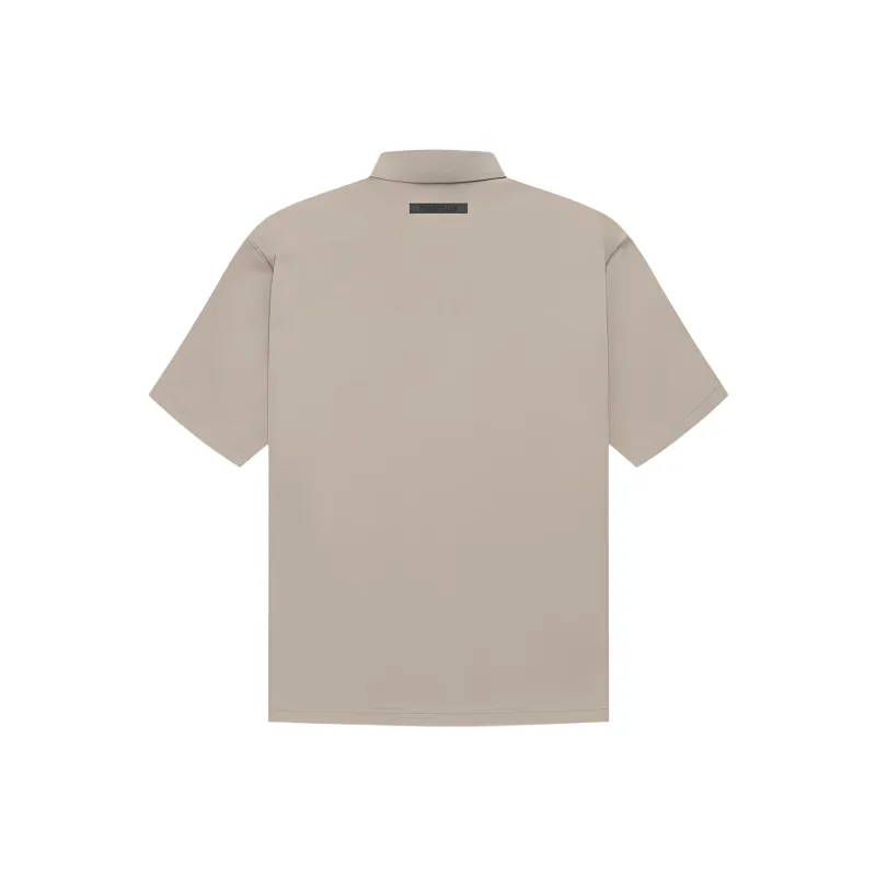 Fear Of God Essentials FW21 Polo Shirt Unisex Tan-1