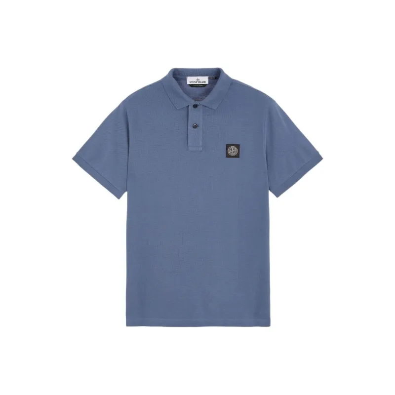 STONE ISLAND Logo Patch Short Sleeved Polo Shirt-0