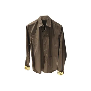 VERSACE Shirts Men Brown