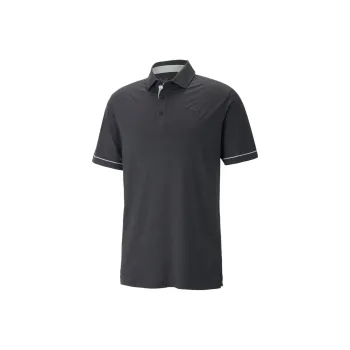 PUMA Polo De Golf Cloudspun Haystack Homme Polo Shirt Men's Black