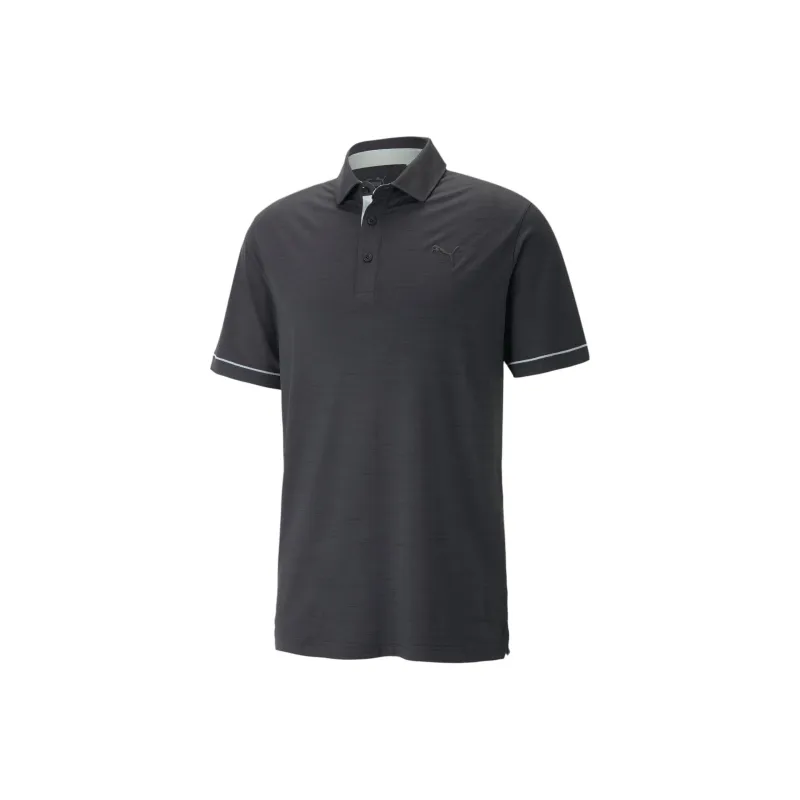 PUMA Polo De Golf Cloudspun Haystack Homme Polo Shirt Men's Black-0