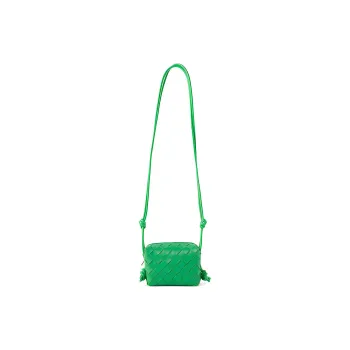 Bottega Veneta LOOP Sheepskin Camera Bag Storage Bag Handheld Shoulder Bag Women's Green