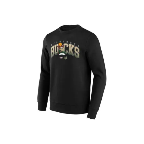 NBA Fanatics Milwaukee Bucks Looney Tunes Taz Sweatshirt Men's Black