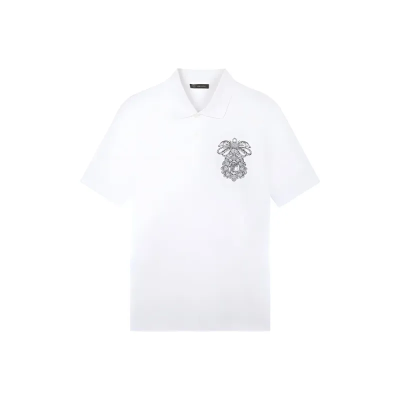 FANSIZHE Polo Shirt Men's White-0
