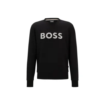 HUGO BOSS Logo Artwork Relaxed Fit Terry Sweatshirt